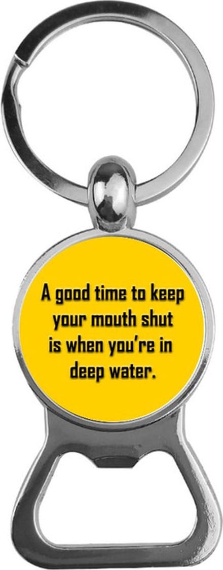 Bieropener Glas - Keep Your Mouth Shut