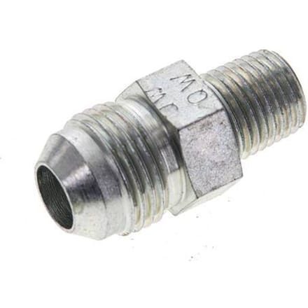 JIC  Dubbele Nippel UNF 3/4''-16 X 1/4'' NPT Staal 275bar [2 Stuks]