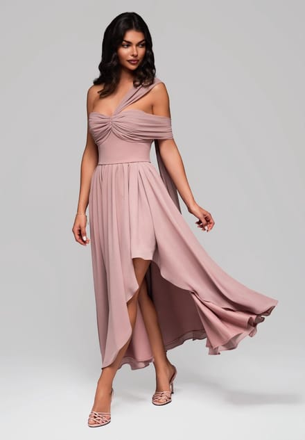 LARICA Jurk - Rits - Jurk Roze M