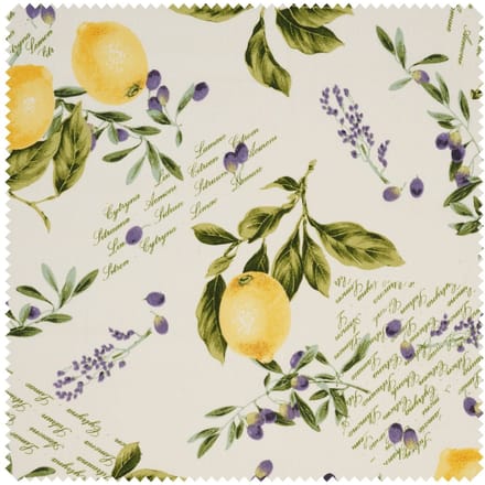 Motiefstof in linnenlook "Citrus"