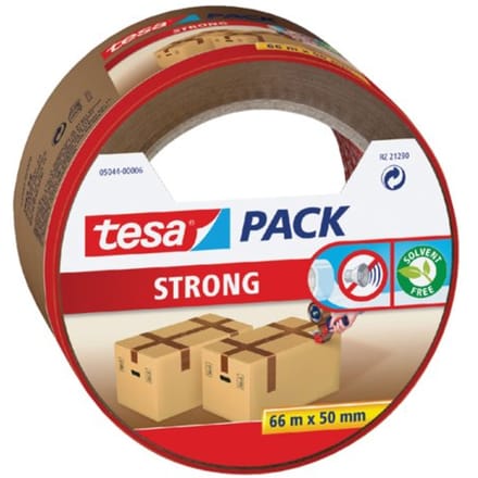 Tesa Verpakkingstape Pack Strong - Bruin - 66m X 50mm