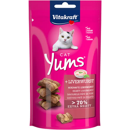 3x40g Cat Yums Leverworst Vitakraft Kattensnacks