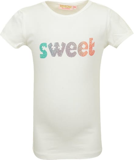 Meisjes t-shirt - Tianna-SG-02-E - Ecru