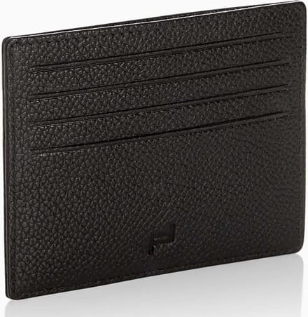 PORSCHE DESIGN Leren Kaarthouder Voyager Cardholder 8 Black Zwart