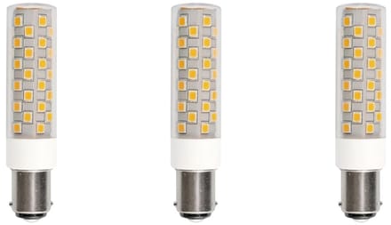 SPL Ba15d LED Lamp 6W - Neutraal Wit - 840lm - LED Buislamp T18 - 3 Stuks
