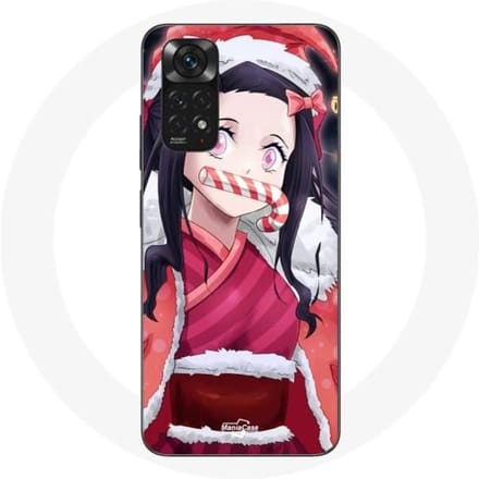 Coque pour Xiaomi Redmi Note 11S Anime Demon Slayer Kamado Nezuko Le jour de Noël 2023