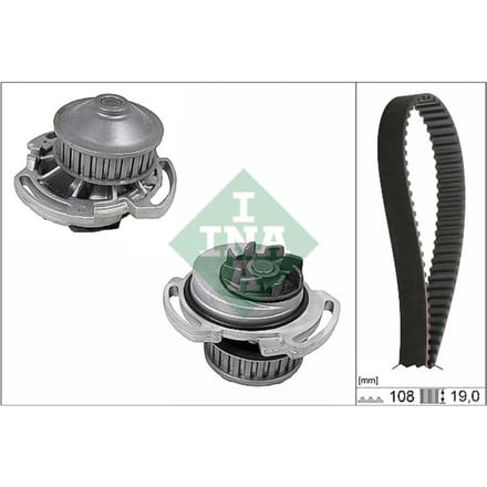 Schaeffler Ina Waterpomp + distributieriem set INA 530 0717 30