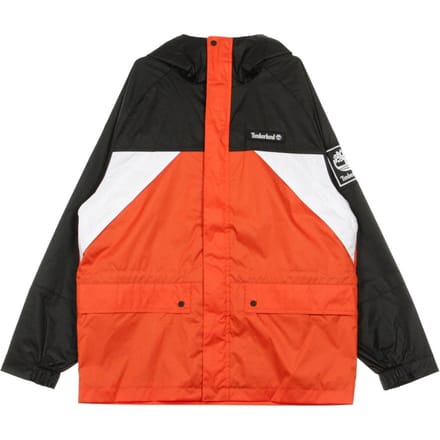 Wit/pikant oranje herenjas van O A Weatherbreaker