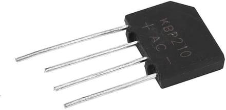 Gelijkrichterbrug - Diodebrug Set - Stroomconversie Circuits - Compact Ontwerp 1000V 2A - 10 Stuks