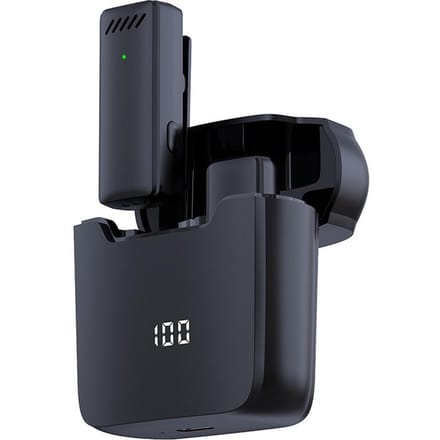 Mini Draadloze Lavalier Microfoon voor Mobiele Telefoon 360 graden Omnidirectionele Reversmicrofoon Ruisreductie 1 microphone and 1 receiver