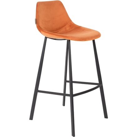 Set van 2 barkrukken Franky velvet | Dutchbone