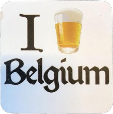 Cosy&Trendy I Beer Belgium Biervilt Wit - Set-4