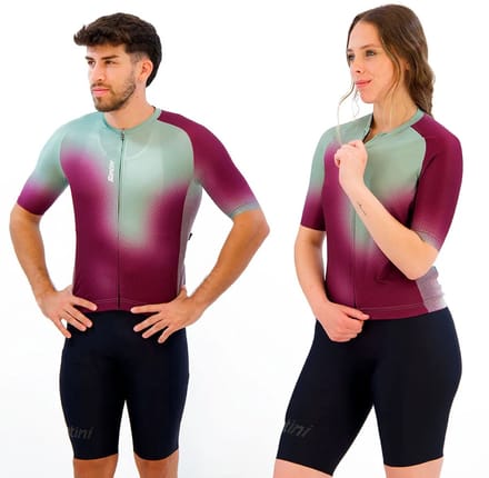 Santini Aura Korte Mouw Wielertrui Veelkleurig M