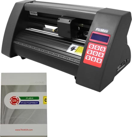 50cm snijplotter - zilver - 520mm - met flexi starter software