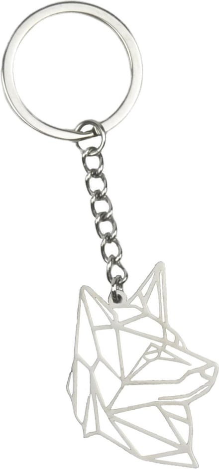 Sleutelhanger Metaal Geometrisch Patroon Metalen Sleutelhanger Dier - Hond