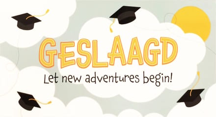 Kaart - Geslaagd - SGP17-D - Geslaagd, let new adventures begin
