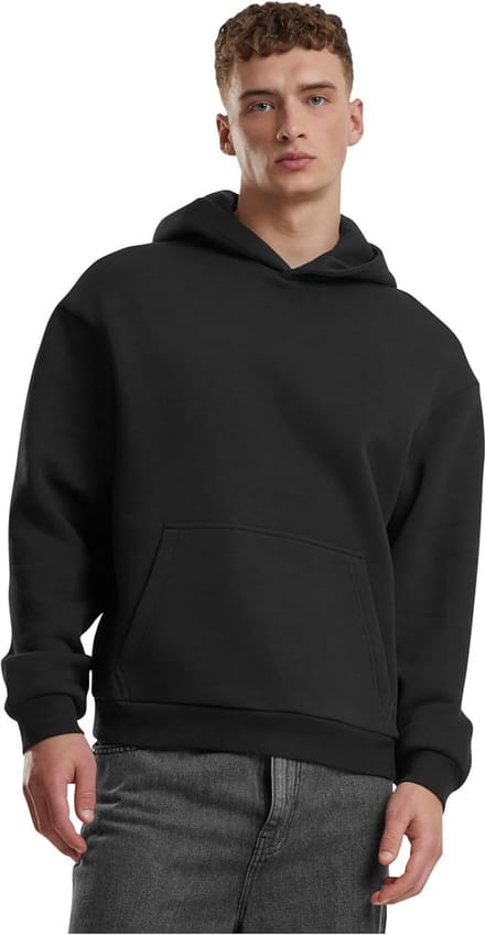 Zachte Fluffy Heren Hoodie met Capuchon en Kangoeroezak