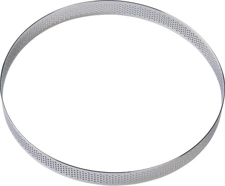 BrandNewCake® Taartring RVS - Geperforeerd Ø20x2cm - Kookring - Bakring