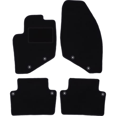 Zwarte veloursmatten voor: Volvo XC70 II stationwagen (2000-2007)