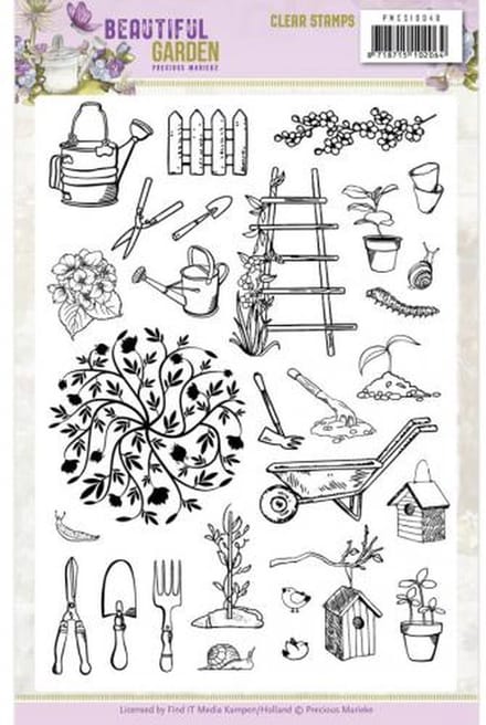 Precious Marieke - Clearstamp - Beautiful Garden - PMCS10048