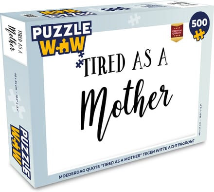Puzzel Moederdag - Mama - Spreuken - Legpuzzel - Puzzel 500 stukjes
