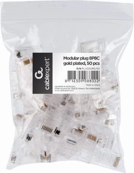 Gembird - Pak van 50 Gembird RJ45 Cat.5-connectoren