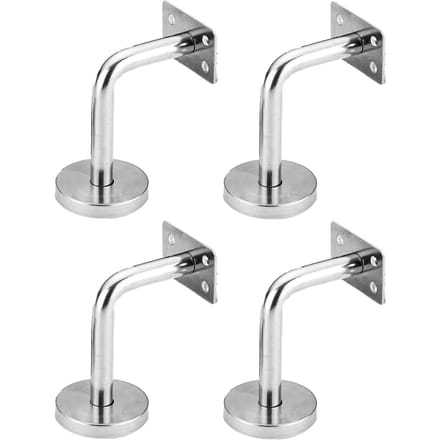 4 stuks roestvrijstalen wandmontage trapleuningbeugel zware uitvoering trapleuningbeugel white
