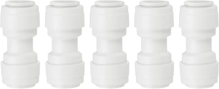 Rechte Waterfilter Koppeling 3/8 Inch OD - Set van 5 Snelkoppelingen voor Omgekeerde Osmose Systemen