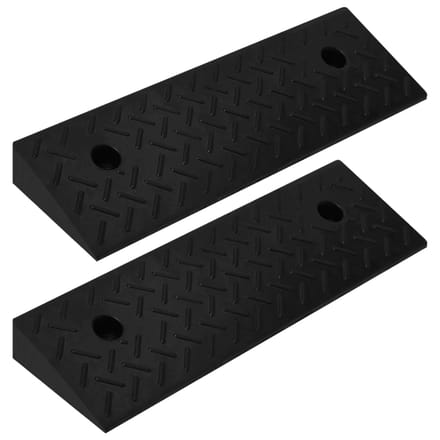 Vidaxl Stoeprand Oprijplaten, 2 St., 50 X 17,5 X 5 Cm, Rubberen
