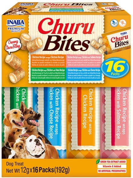 Inaba Churu Bites Multipack - Hondensnacks - Kip 16x12 g
