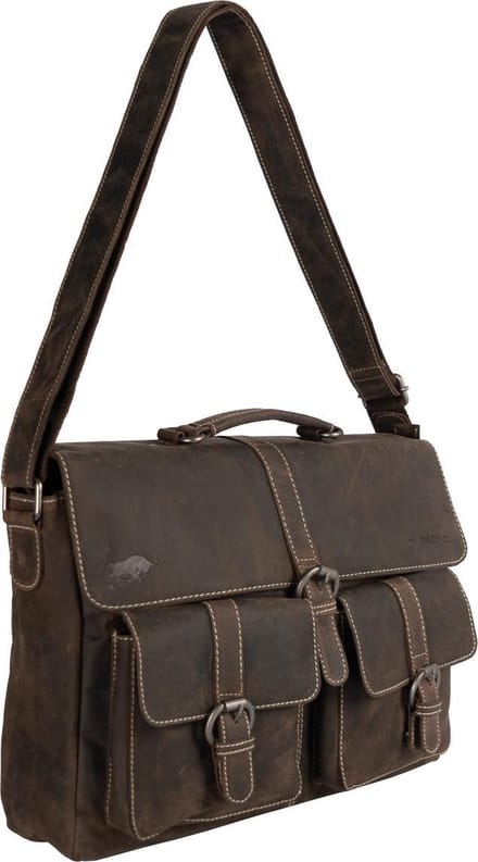 Messenger Bag - Werktas - Schooltas - Buffelleer Donkerbruin - Arrigo