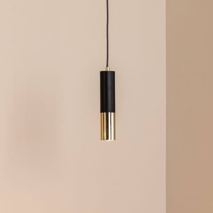 Domiluce Hanglamp Orino, zwart/goud, metaal, GU10