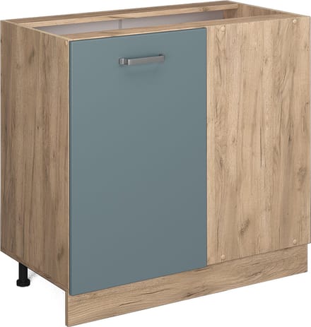 Vicco R-Line Hoekkast – 86 cm zonder werkblad Blauw-grijs