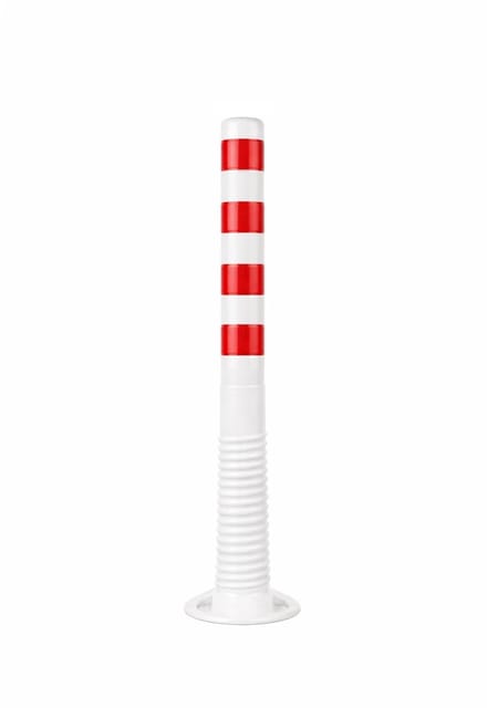 FLEXGUARD flexibele reflecterende afzetpaal - wit rood | 100 cm