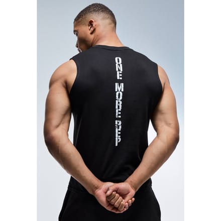 Nog Één Herhaling Regular Fit Tanktop | Black | Size Large