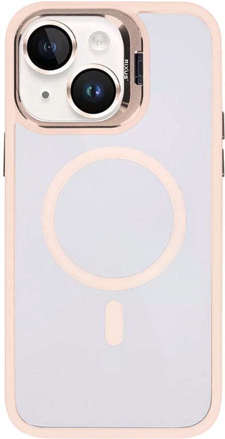 Rixus Classic 03 Case With MagSafe For Apple iPhone 14 Plus Light Pink