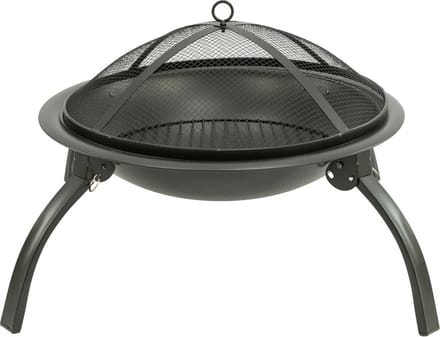 MaxxGarden Vuurschaal - Terrashaard - Vuurkorf - opvouwbaar - rond - 56cm