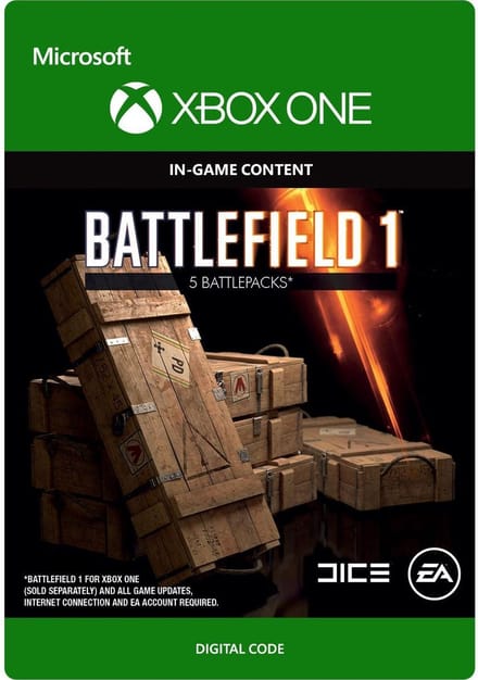 Battlefield 1: Battlepack X 5 - Niet beschikbaar in Belgie