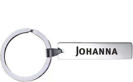 Sleutelhanger Met Naam - Johanna - RVS
