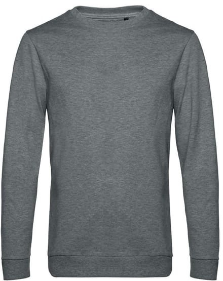 B&C Heren in sweatshirt (Heide Midden-Grijs)