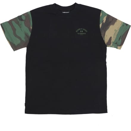 Gewassen Camo Tee zwart T-shirt voor heren
