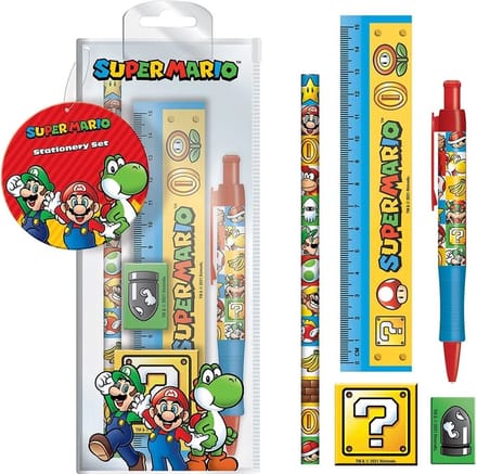 Pyramid International Super Mario 5-Piece Stationery Set Stationery