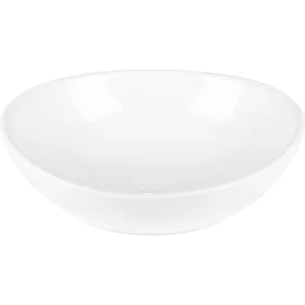 Aquavive Waskom Paglia - Keramiek - Ovaal - Wit - 41x33x15cm