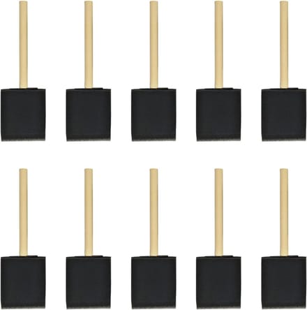 Set van 10 Sponskwasten voor Acrylverf, DIY Projecten, Verfklussen en Ambachten
