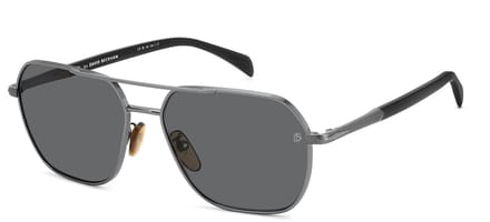 David Beckham DB 1128/G/S RUTHENIUM/GREY POLARIZED 59/16/145 Herrenbrillen Zonnebrillen