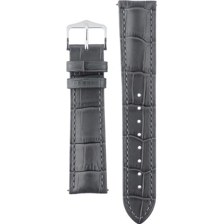 Hirsch Horlogeband -  Duke Grijs - Leer - 20mm