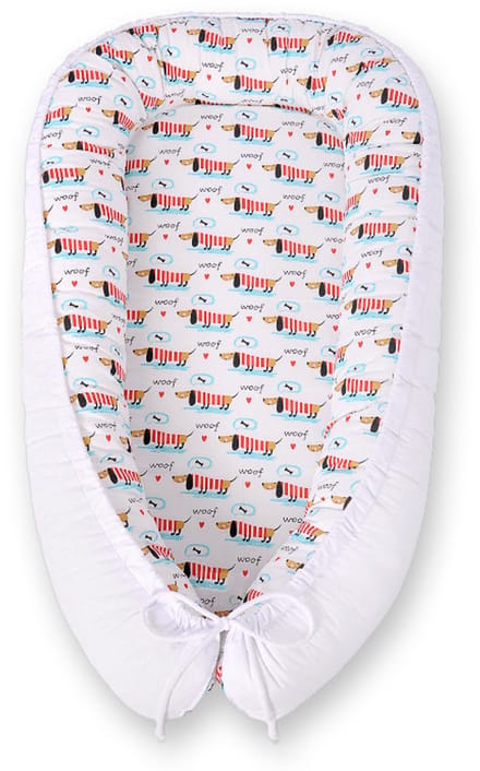 Babynest dubbelzijdig Premium Cocoon voor baby's BOBONO-hondjes