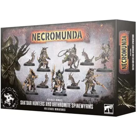 Beeldje Games Workshop Necromunda : Sha'Dar Hunters & Arthromite Spinewyrms
