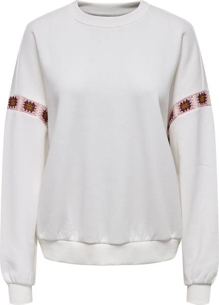 Only Luni Crew Neck Embroidery Sweater Dames - Maat M