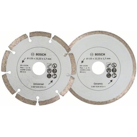 Bosch Diamantschijven - Voor Bouwmaterialen - 2-delig - 125 mm